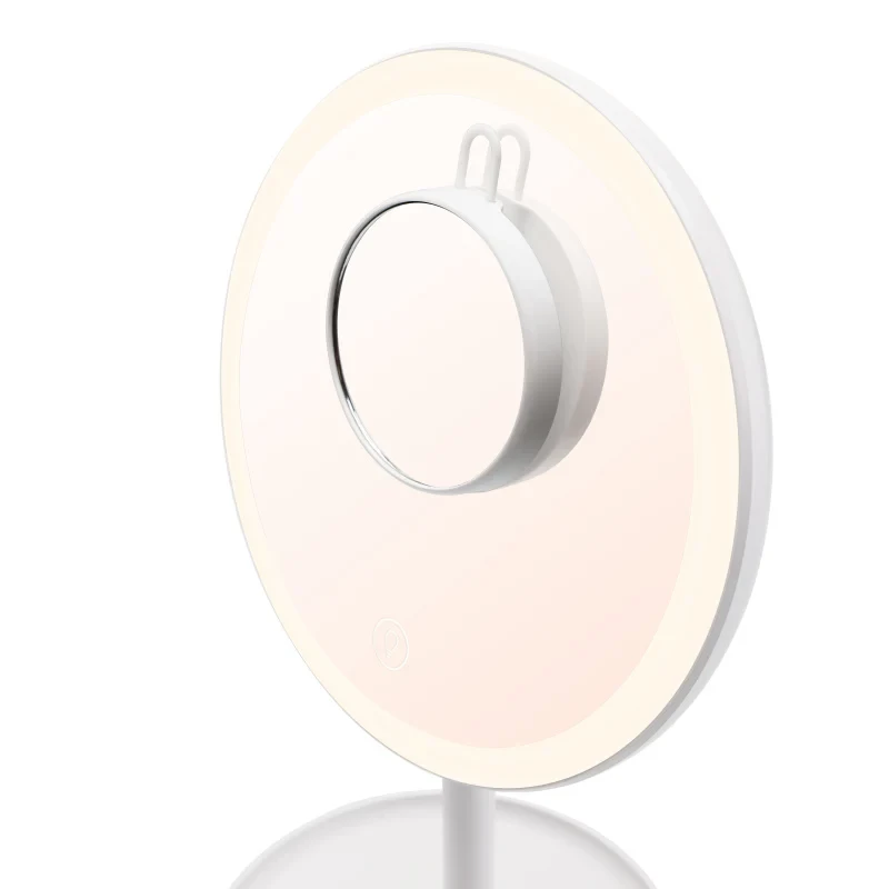 Wolnostojące lusterko do makijażu LED ETA Fenité okrągłe 20 cm, sterowanie dotykowe, USB, wbudowana bateria LiPo