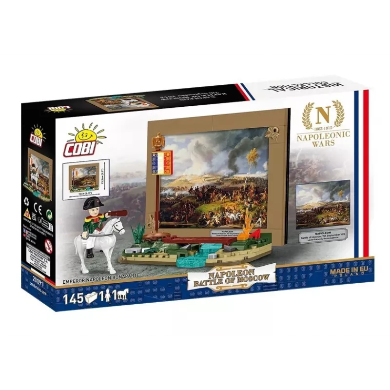 Zestaw konstrukcyjny Cobi Bitwa pod Moskwą Napoleona 145 elementów model historyczny diorama
