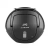 Przenośny odtwarzacz CD JVC RD‑E221B — czarny, CD/MP3, magnetofon kasetowy, odtwarzanie USB, radio FM, AUX, zasilanie bateryjne/sieciowe
