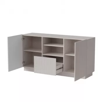 Komoda Cama LIVERTI 150x42x78 cm, cashmere, 1 szuflada, płyta wiórowa