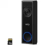Wideodomofon Eufy C31 2K z obsługą MicroSD, 2560×1440, 6500 mAh, przewodowy i bezprzewodowy, czarny
