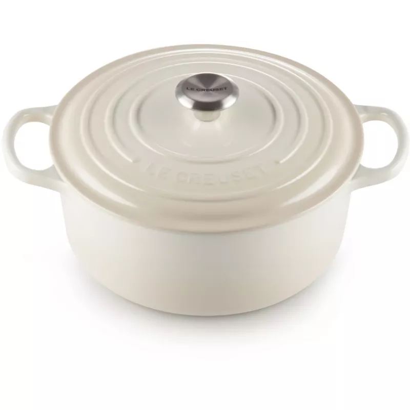 Le Creuset Signature Roaster okrągły 26cm beza (21177267164430)