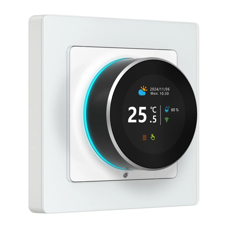 Inteligentny termostat Avatto WT20R-EH-16A-W-WiFi — sterowanie Wi‑Fi, przekaźnik 16A, biały