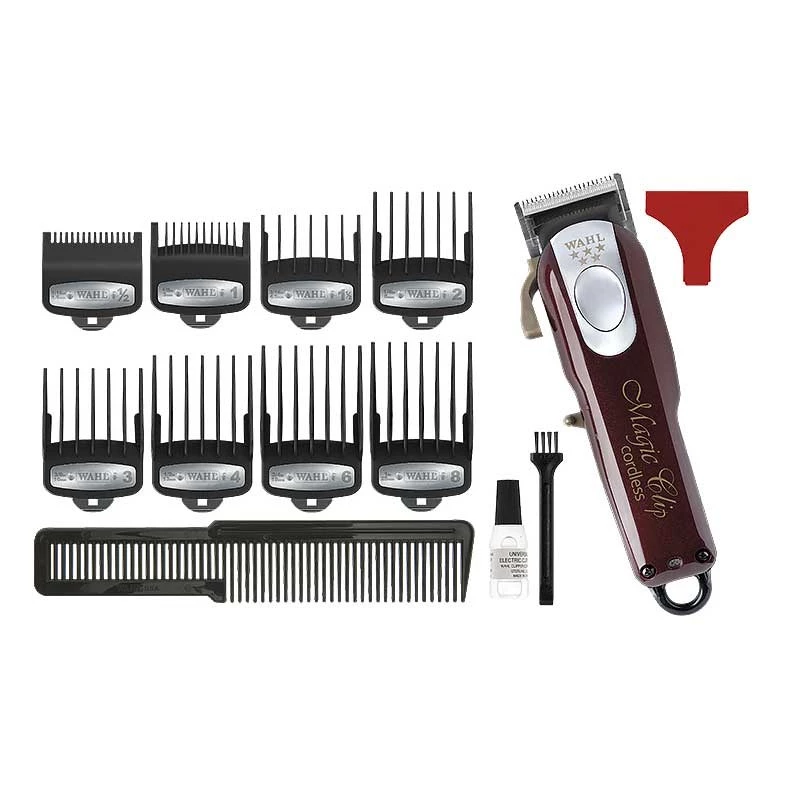Maszynka do włosów Wahl Cordless Magic Clip Burgundy 0,8–2,5 mm
