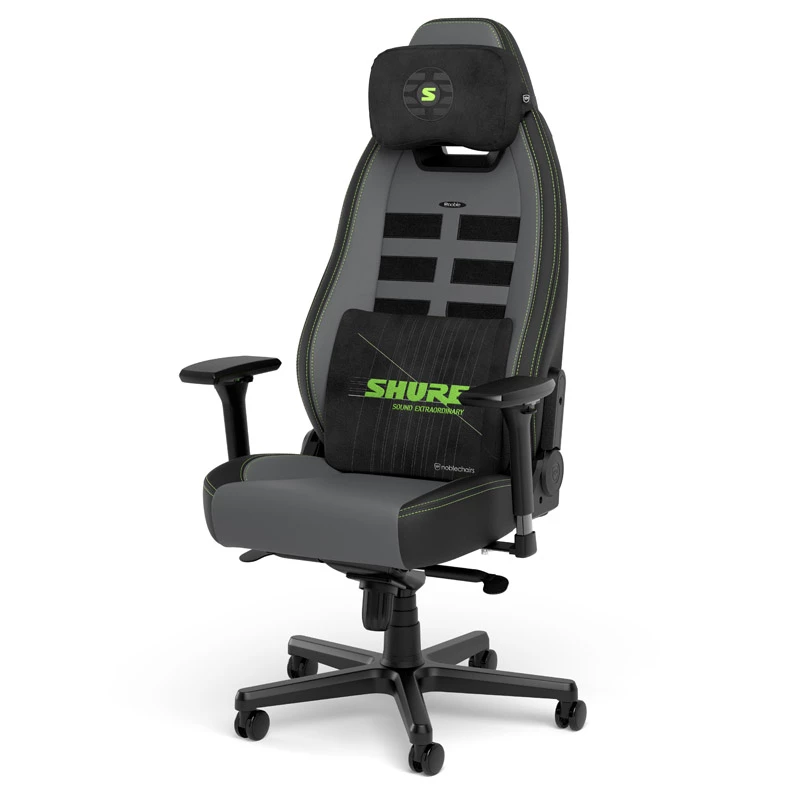 Zestaw poduszek z pianki memory noblechairs Shure Edition GAGC-343 — poduszki lędźwiowa i pod głowę