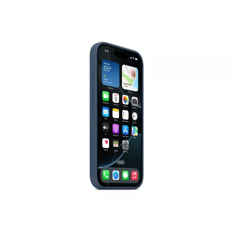 Etui silikonowe z MagSafe dla iPhone 16 Pro - Denim
