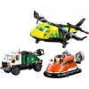 LEGO CITY 60505 Samolot, Samochód Serwisowy i Poduszkowiec Rem