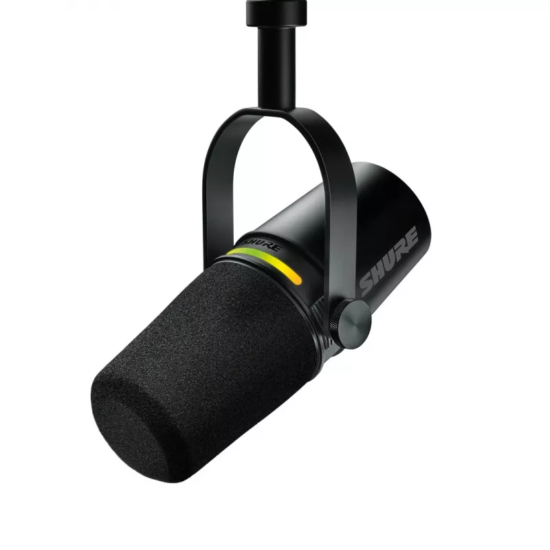Shure MV7+-K - Mikrofon wykładowy/wokalny z złączem XLR/USB-C, czarny