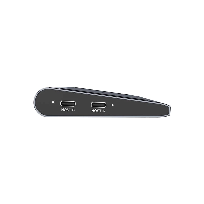 Przełącznik KVM Unitek D1106AGY01 USB-C stacja dokująca Triple 4K z KVM, 3x USB-A, 5x USB-C, HDMI×2, DP×1, RJ-45, czytnik SD, 3840×2160@60Hz, aluminium