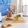 Zestaw młynków do soli i pieprzu Salter Toronto BW127821EU7 — ręczne młynki ceramiczne, kompaktowe pojemniki typu pinch-pot