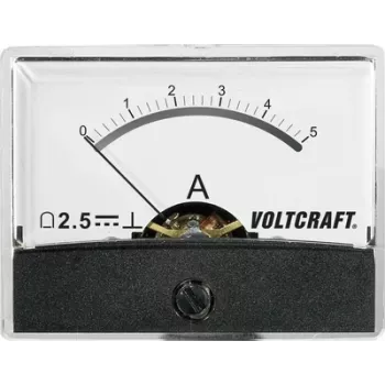 Voltcraft AM-60X46/5A/DC przyrząd pomiarowy instalacyjny AM-60X46/5A/DC 5 A miernik magnetoelektryczny (AM-60X46/5A/DC)