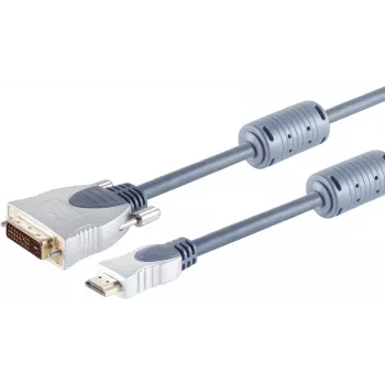 adapter kablowy HDMI na DVI ShiverPeaks 77481-MHQ 1,5 m ze stykami pozłacanymi