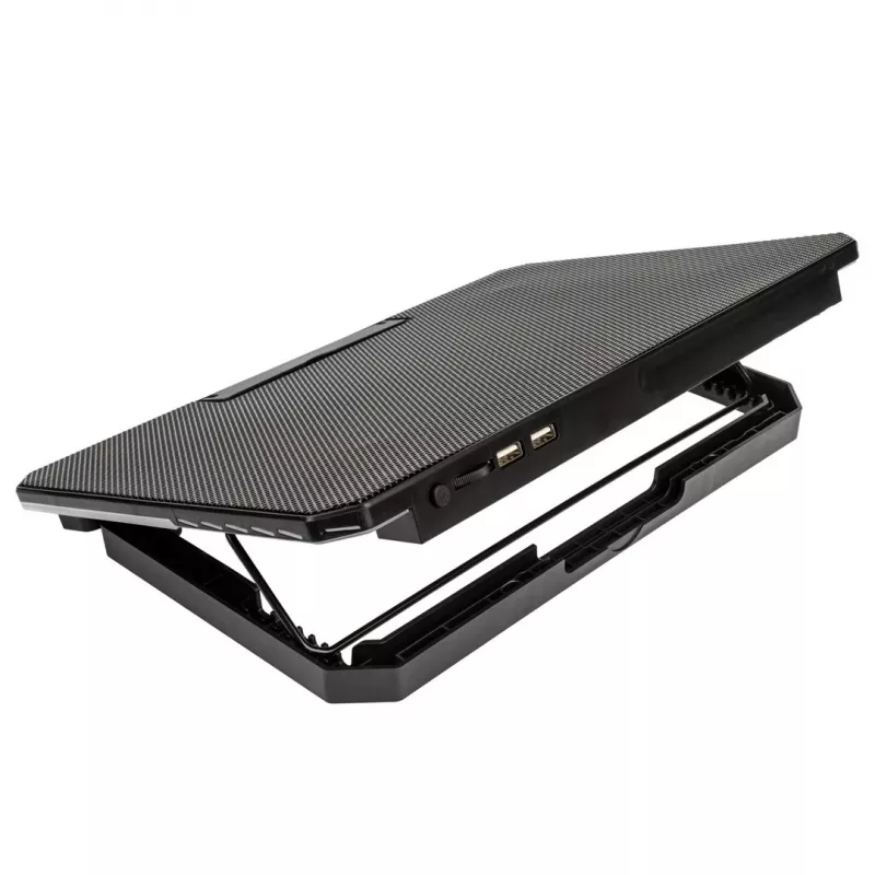 Podkładka chłodząca pod laptop Kolink KL-F500 do 17,3 cala (43,9 cm) — 6 wentylatorów, 1900 RPM, USB, czarna