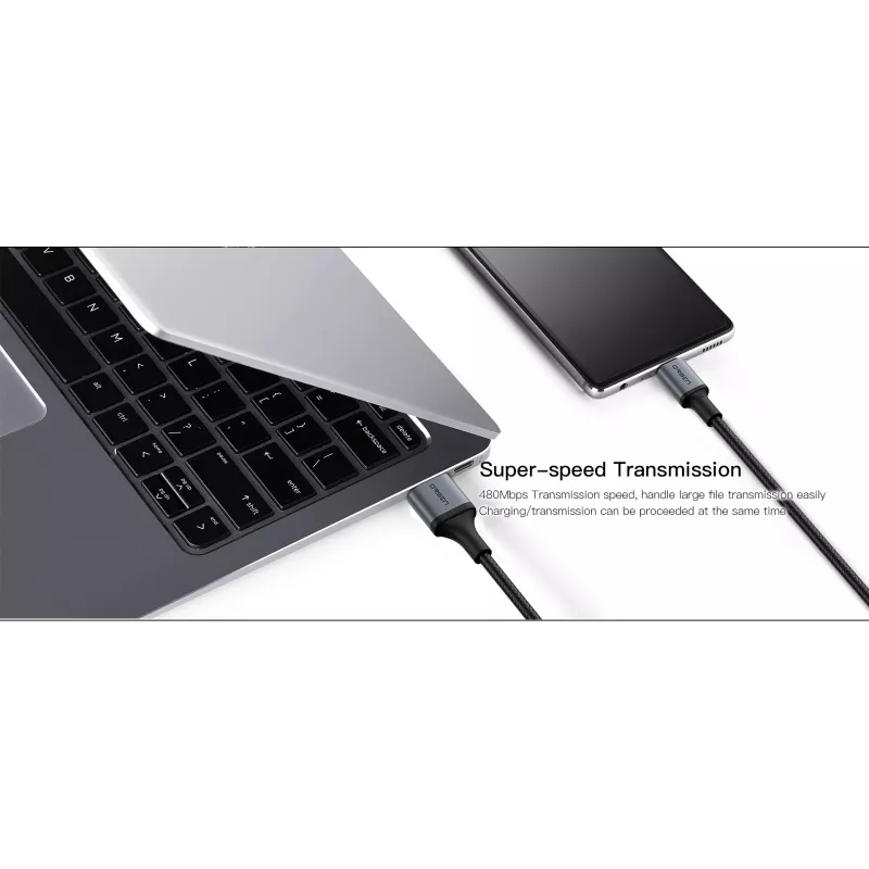 Kabel 2-w-1 USB Type-C Orsen S8, 5 A, 1,5 m (szybkie ładowanie/dane)