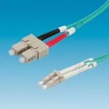 VALUE Kabel światłowodowy 50/125µm OM3, LC/SC, turkusowy 3m (21.99.8713)