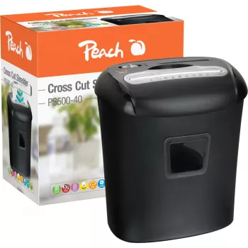 Peach PS500-40 niszczarka do papieru niszczenie krzyżowe 68 dB Czarny