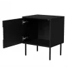 Cama INSERTO Szafka nocna, 2 szt., 50x40x61.5 cm, czarny + LED