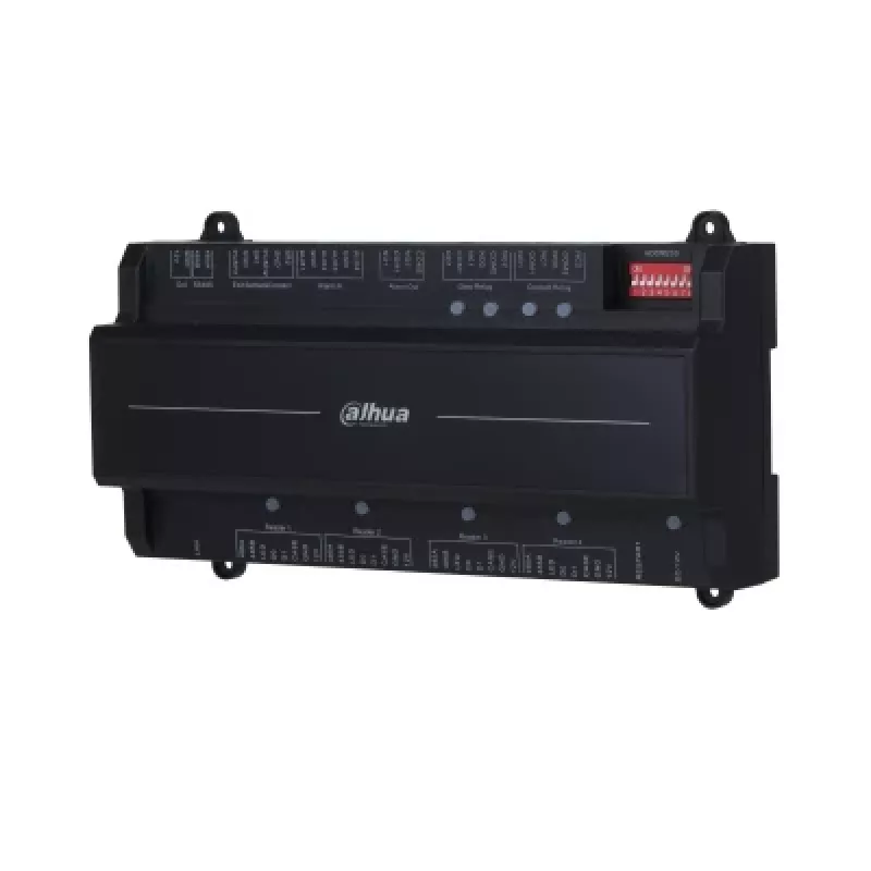 Kontroler drzwi bezpieczeństwa DAHUA ASC2202B-D — 2-drzwiowy kontroler bez obudowy, 12 V, 1,4 A, RS-485, 210×50×106 mm