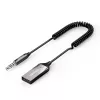 Odbiornik audio UGREEN CM309 Bluetooth 5.0 USB z gniazdem AUX 3,5 mm, czarny, 20–20000 Hz