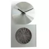 Zegar NeXtime klok 3028 OP, 16x30,2 cm, ścienny, szkło, srebrny