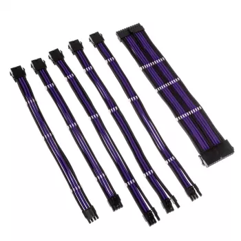 Kolink Core Adept Braided kabel Extension Kit - Jet Czarny/Titan fioletowy