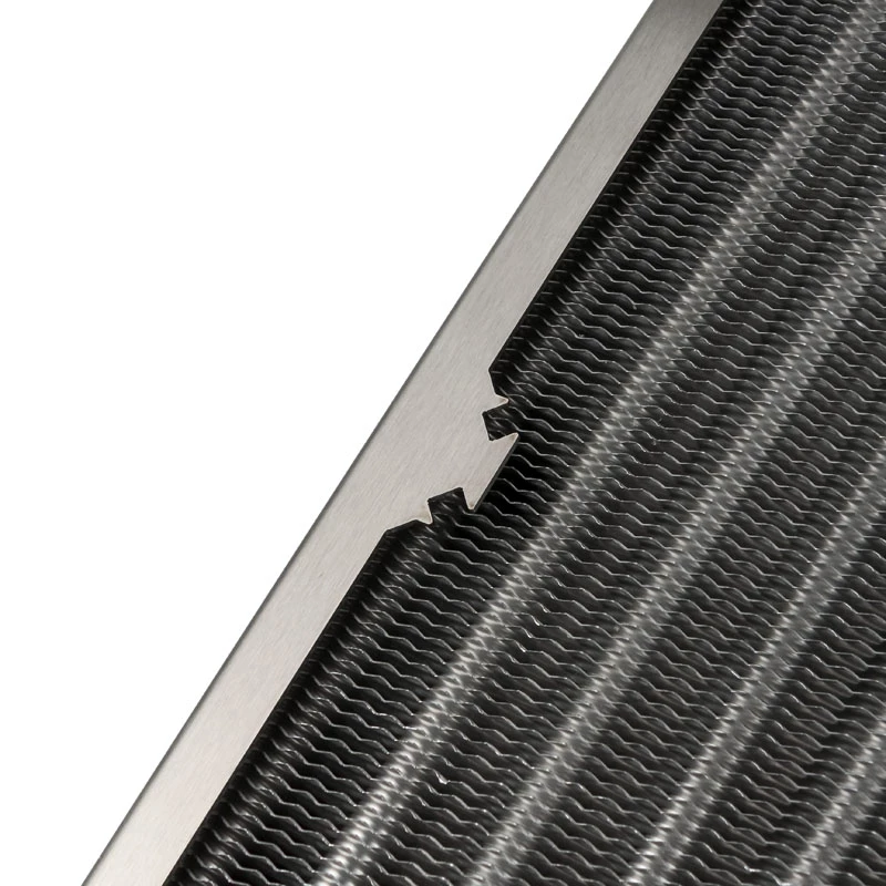 Radiator Aqua-Computer airplex radical 2/480 — Aluminium/Miedź/Stal nierdzewna, 520×140×40 mm