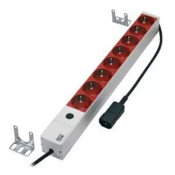 Listwa zasilająca 19-calowa 1U do UPS, 8x Schuko, wejście C14, 2m (CABINETACC3)