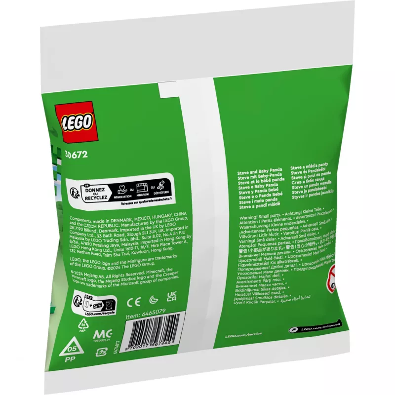 LEGO Minecraft Steve i mała panda 30672 Polybag