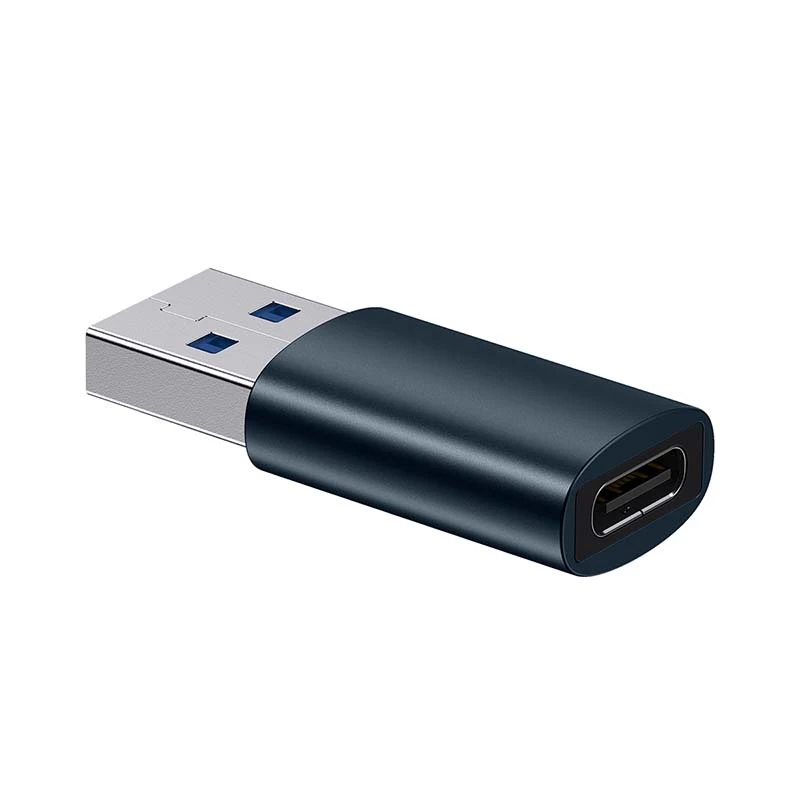 Baseus Ingenuity adapter USB-A na USB-C OTG (niebieski)