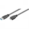 Kabel USB A do Micro-USB B GOOBAY 95026 — 1,8 m, męski do męskiego, czarny