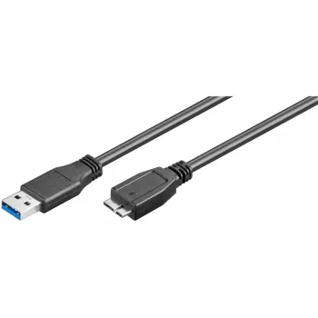 Kabel USB A do Micro-USB B GOOBAY 95026 — 1,8 m, męski do męskiego, czarny