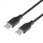 Kabel USB AM-AM 1.8 czarny