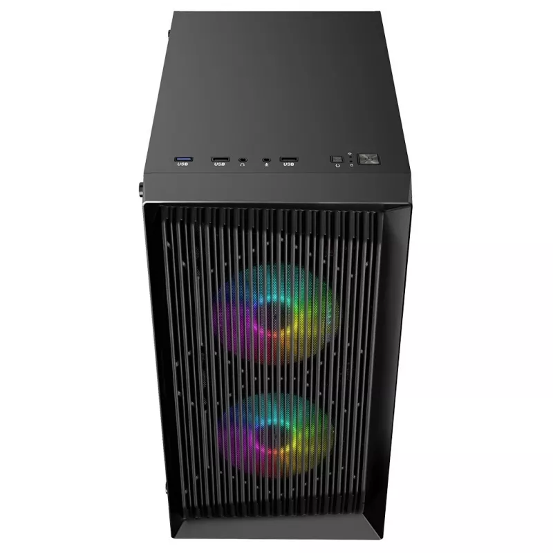 Logic Atos ARGB Mini USB 3.0 obudowa Micro Tower, czarna (AM-ATOS-10-0000000-0002)