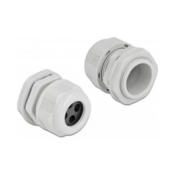 Dławik kablowy DeLOCK 60382 szary plastikowy 2 szt.