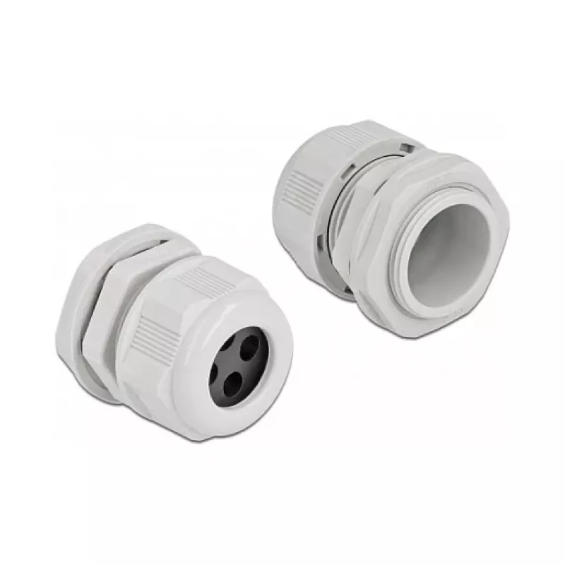 Dławik kablowy DeLOCK 60382 szary plastikowy 2 szt.