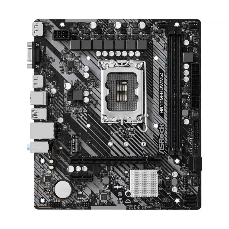 ASRock H610M-HDV/M.2 R2.0 LGA1700 DDR4 Micro-ATX Motherboard