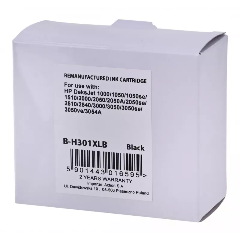 Tusz SUPERBULK do HP 301XL CH563 reg B-H301Bk
