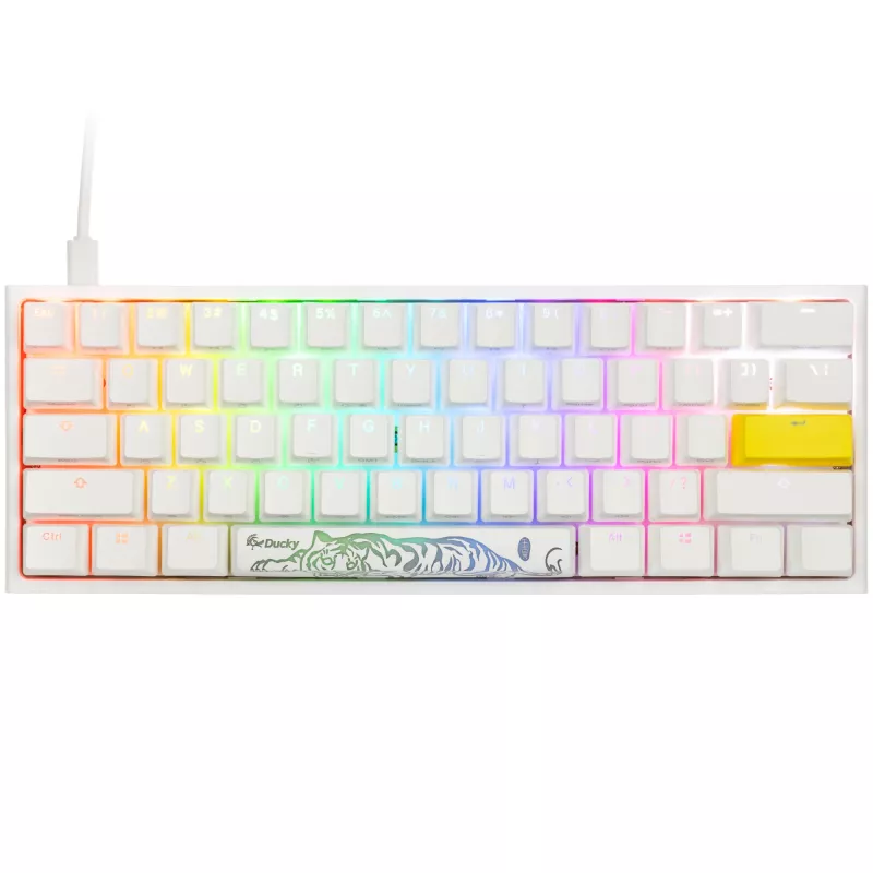 Mechaniczna klawiatura gamingowa Ducky One 2 Pro Mini RGB LED z przełącznikami Cherry MX niebieski, układ 60%