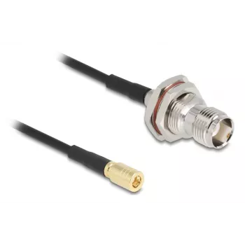 Kabel antenowy Delock TNC żeńskie do SMB męskie RG-174 20 cm (90724)