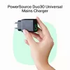 Ładowarka zielony Cell PowerSource Duo30 – 1× USB-A, 1× USB-C, 3A
