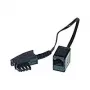 Helos 014149 kabel telefoniczny 0,2 m czarny