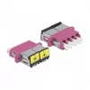 Łącznik światłowodowy DeLOCK 86906 LC Quad żeński na LC Quad żeński wielomodowy fioletowy