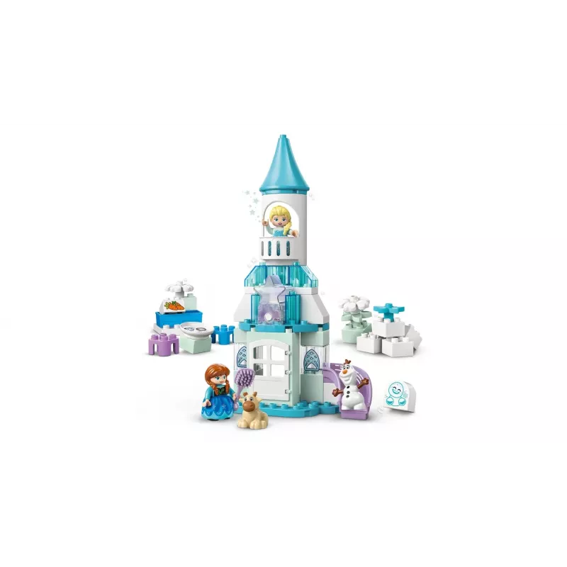 Zabawka konstrukcyjna LEGO DUPLO 10455 Disney Lodowy pałac Anny i Elsy — zestaw DUPLO, 54 elementów, 4 minifigurki, wiek 2+