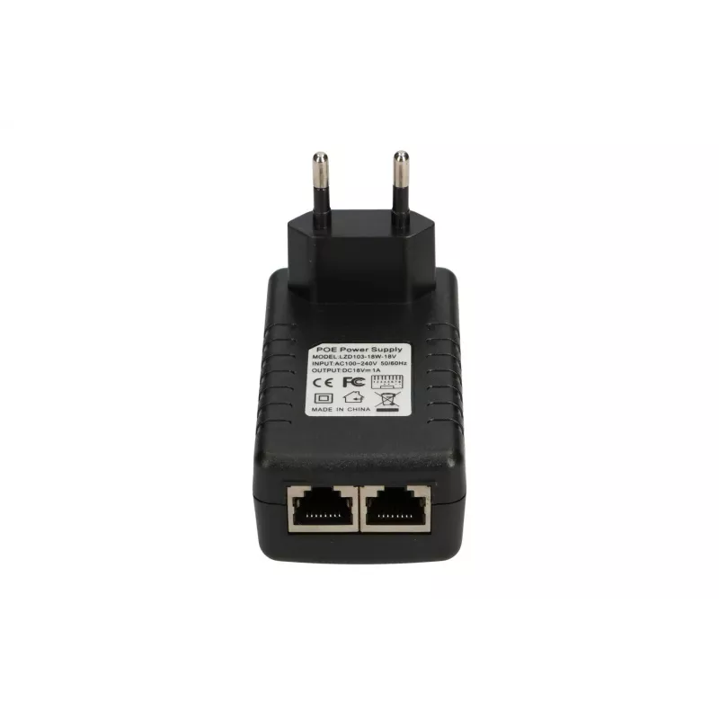 Adapter PoE Extralink POE-18-18W, 18V, 1A, 18W, wtyczka ścienna