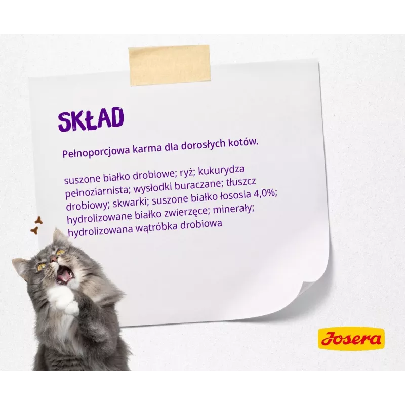 Josera Culinesse sucha karma dla kotów 2 kg dla dorosłych, drób, łosoś