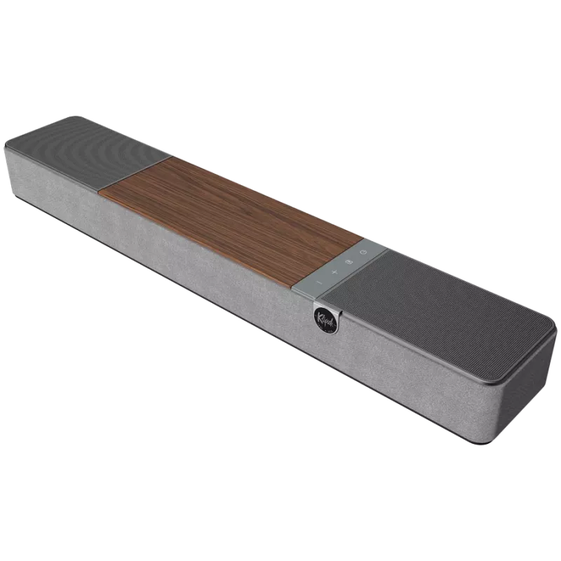 Soundbar KLIPSCH Flexus CORE 100 — 2.1 kanały, 100 W, wbudowany subwoofer, Szary/Orzech