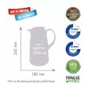 Dzbanek termos ROTPUNKT, 1,0 l, ristretto (czarny)