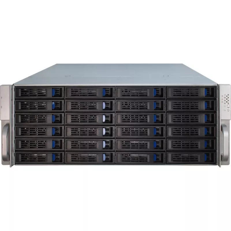 Obudowa serwerowa Inter-Tech 4U-4424 Rack Czarna, Srebrna