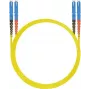 Kabel krosowy światłowodowy helos E2000 OS2 9/125 µm, jednomodowy, 3 m, żółty