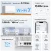 System Wi‑Fi Mesh TP‑LINK Mercusys Halo H25BE (Wi‑Fi 7, dwuzakresowy 2.4/5 GHz, 2880 Mbps) zestaw 2 szt., 3 wewnętrzne anteny, biały
